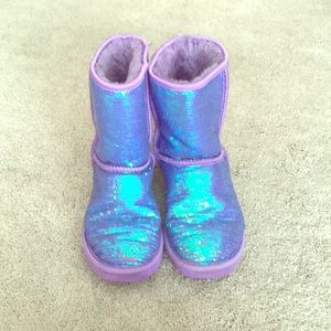 Sequined mermaid ugg boots